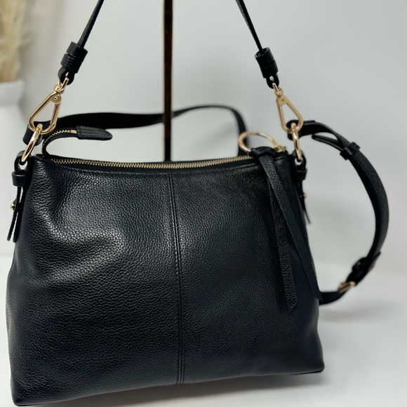 💯 Authentic SEE BY CHLOÉ Small Black  Lesther Joan Leather Two Way Bag - Picture 8 of 10